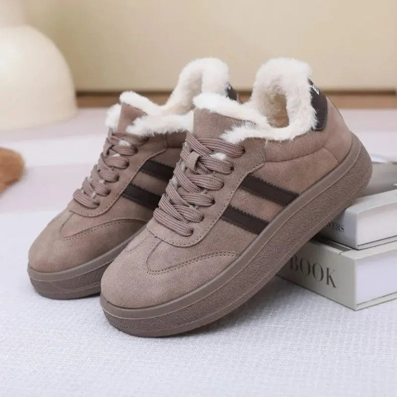 Agnes Women's Faux Fur Lined Platform Sneakers