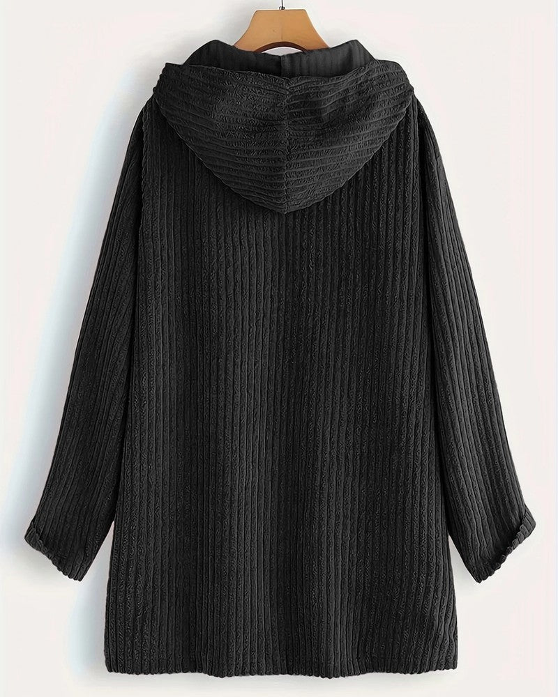 Ardine Textured Hooded Zip Jacket