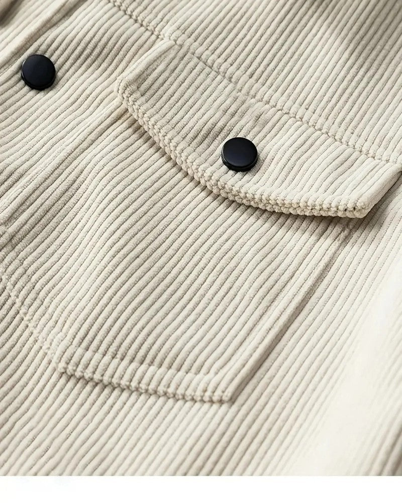 Cavion Corduroy Button-Up Trucker Jacket