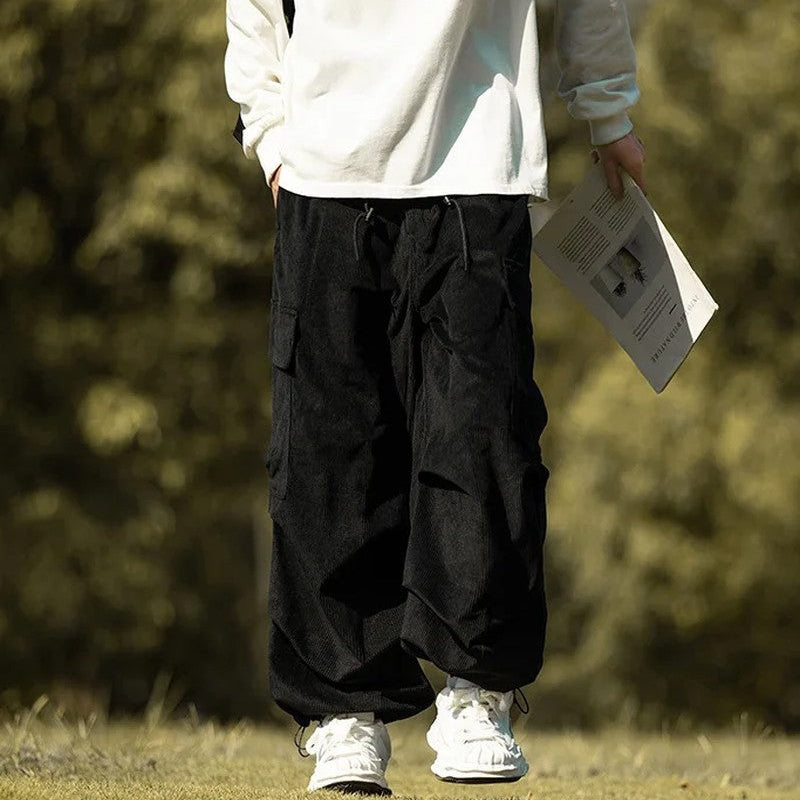 Eloria Relaxed Corduroy Cargo Pants
