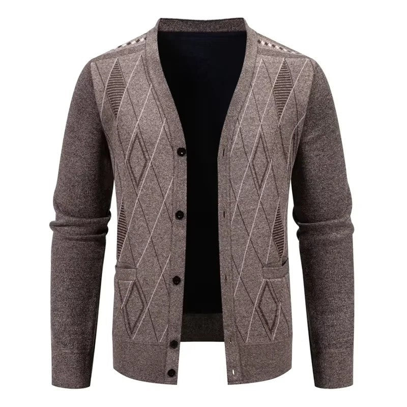 Marrix Relaxed Diamond Knit Cardigan