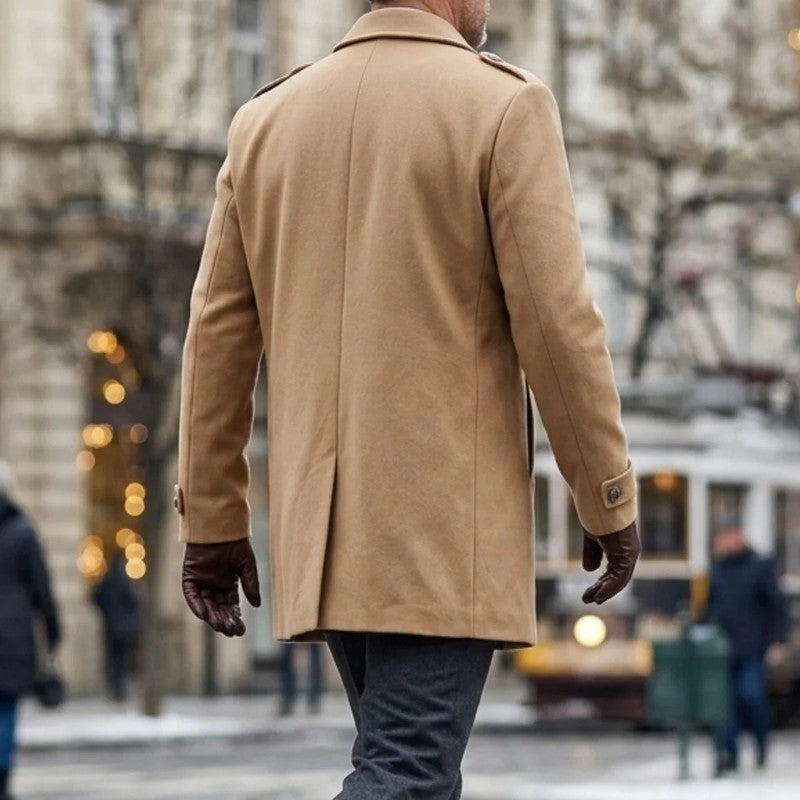Marsten Double-Breasted Wool Overcoat