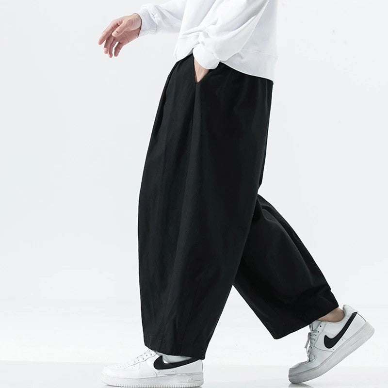 Mirello Relaxed Pleated Wide-Leg Pants