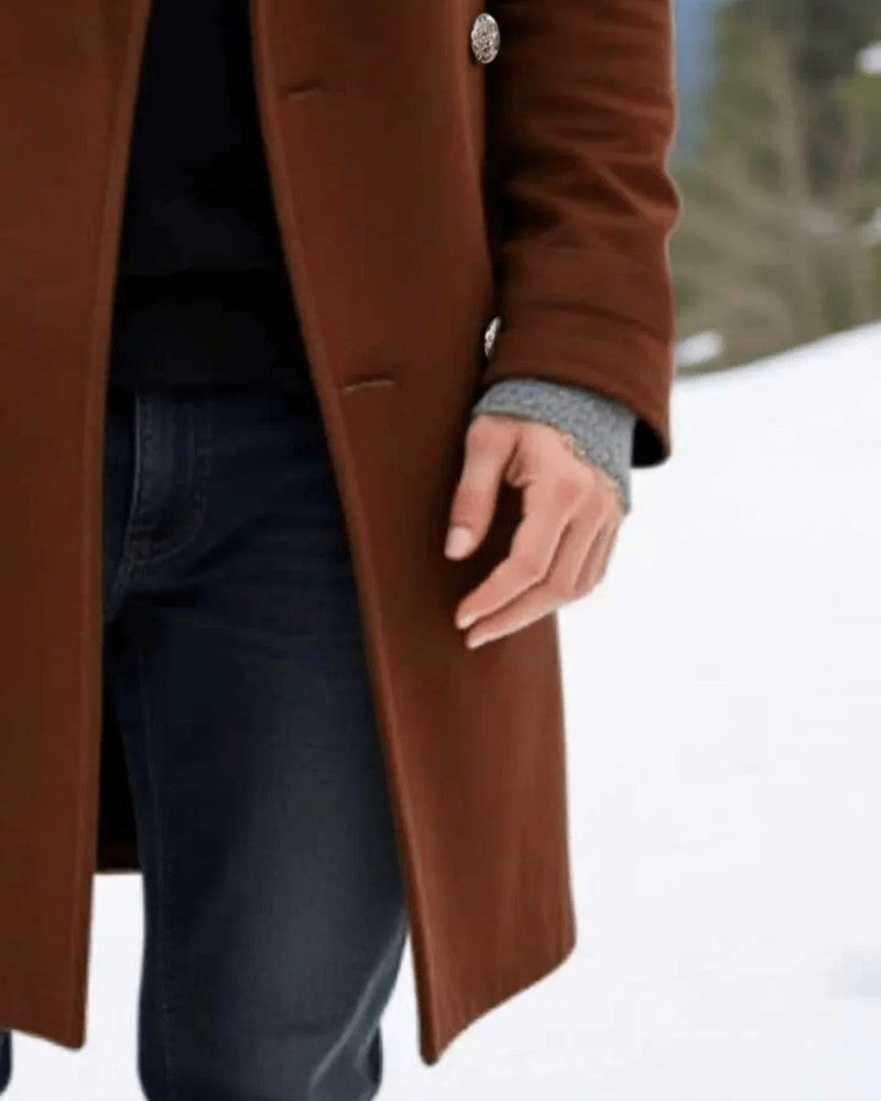 Orsola Double-Breasted Wool Overcoat