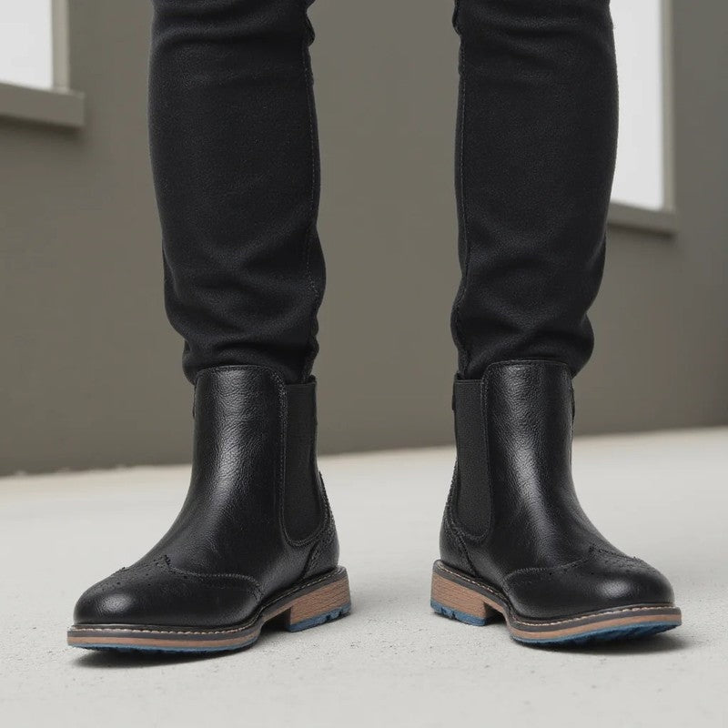 Rovian Brogue Chelsea Ankle Boots