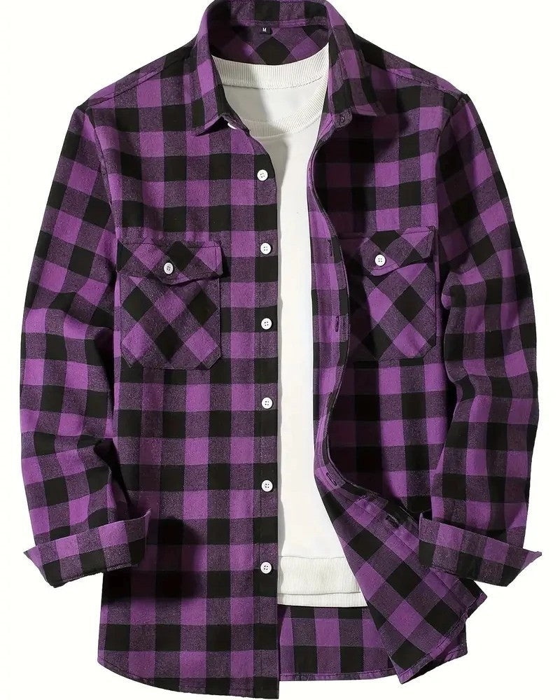 Stefan Relaxed Plaid Button-Up Shirt