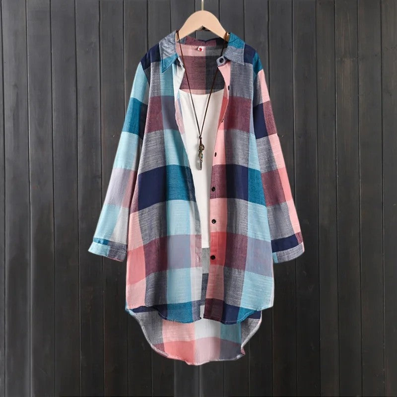 Varella Relaxed Plaid Button-Up Shirt