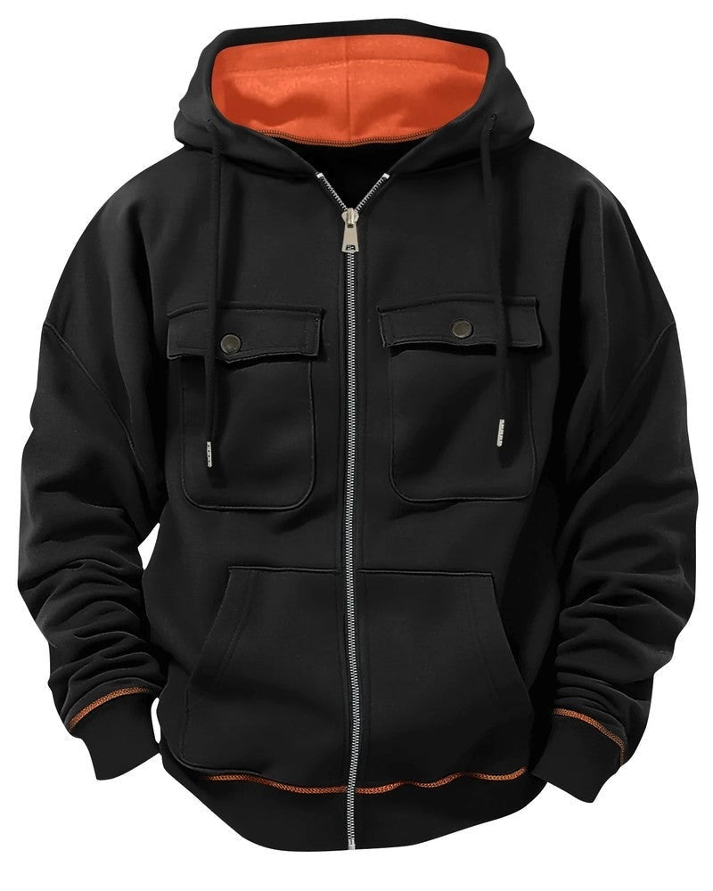 Brivel Utility Pocket Zip Hoodie