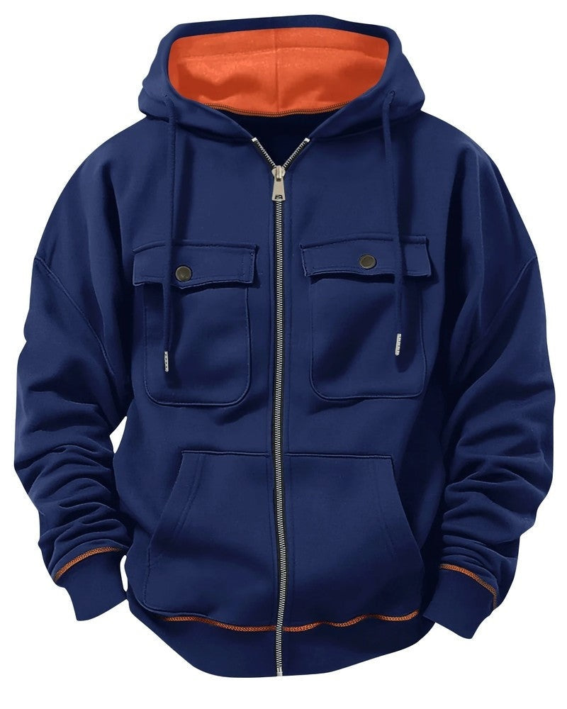 Brivel Utility Pocket Zip Hoodie