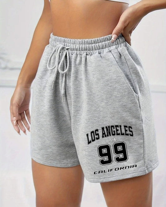 Alma Women's Relaxed Drawstring Athletic Shorts