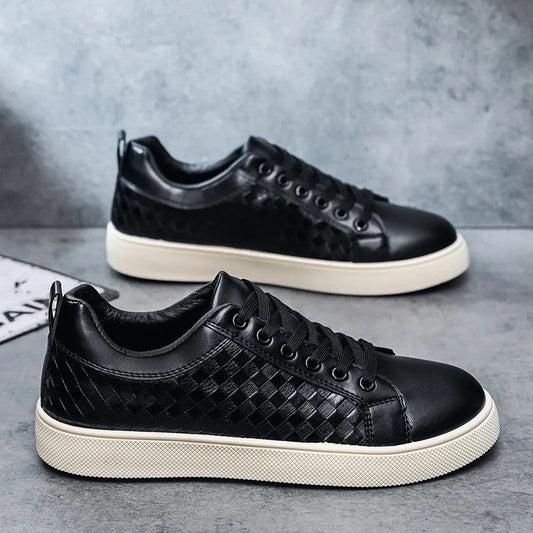 Alviro Woven Panel Low-Top Sneakers