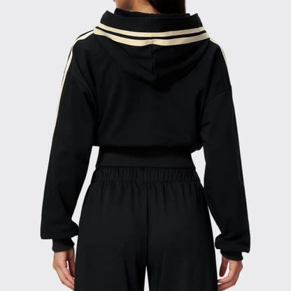 Amelia Women's Cropped Zip Hoodie Jacket