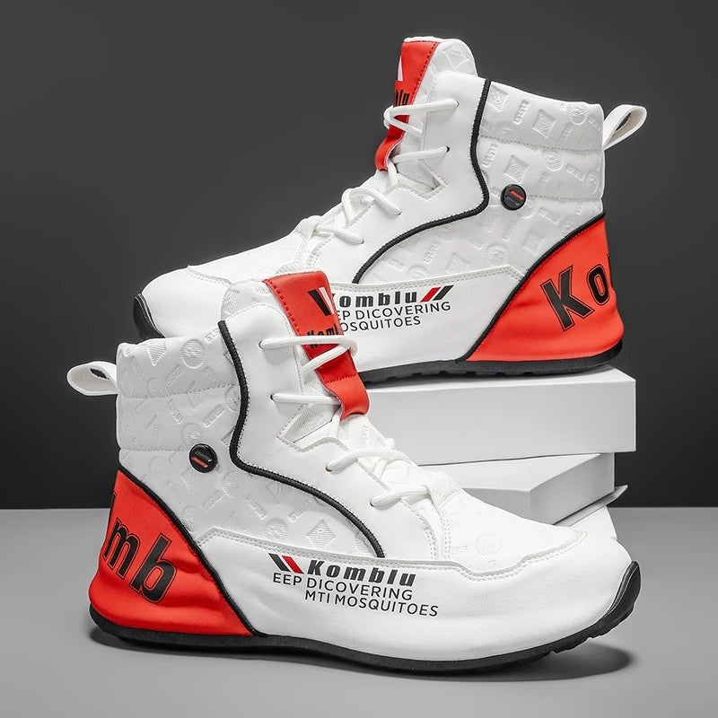 Angela Women's Graphic High-Top Street Sneakers