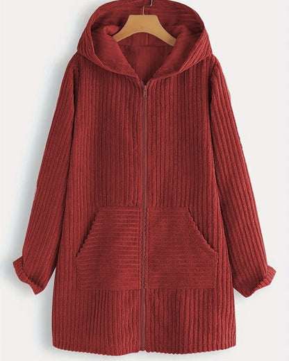 Ardine Textured Hooded Zip Jacket