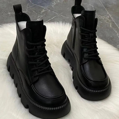 Ariane Chunky Platform Lace-Up Boots