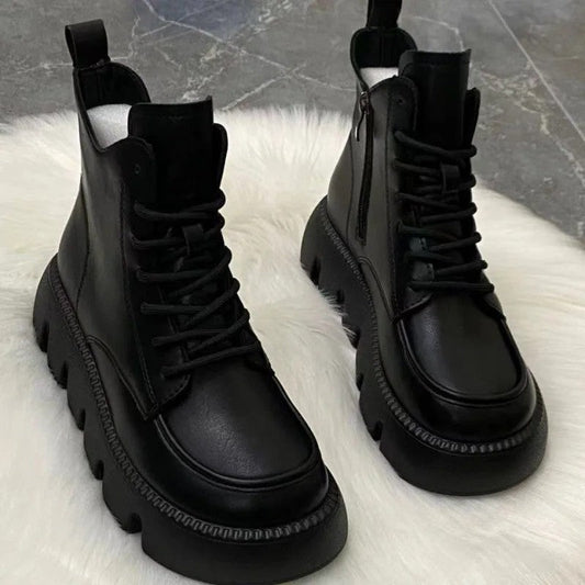 Ariane Chunky Platform Lace-Up Boots