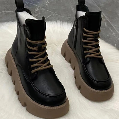 Ariane Chunky Platform Lace-Up Boots