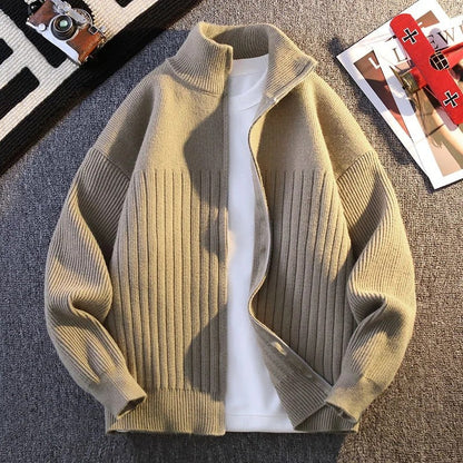 Ariane Ribbed Zip Knit Cardigan