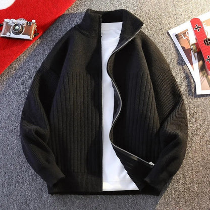 Ariane Ribbed Zip Knit Cardigan