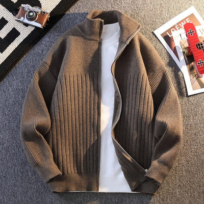 Ariane Ribbed Zip Knit Cardigan