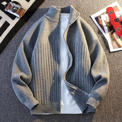 Ariane Ribbed Zip Knit Cardigan