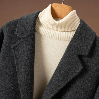 Arlina Relaxed Double-Breasted Wool Coat