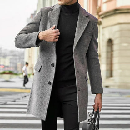 Yannick Tailored Wool Blend Overcoat