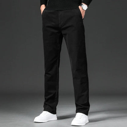 Avelle Relaxed Straight-Leg Cotton Chinos