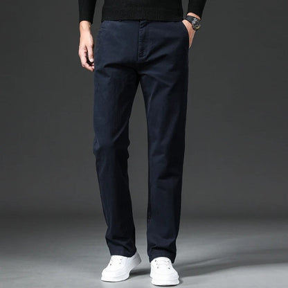 Avelle Relaxed Straight-Leg Cotton Chinos