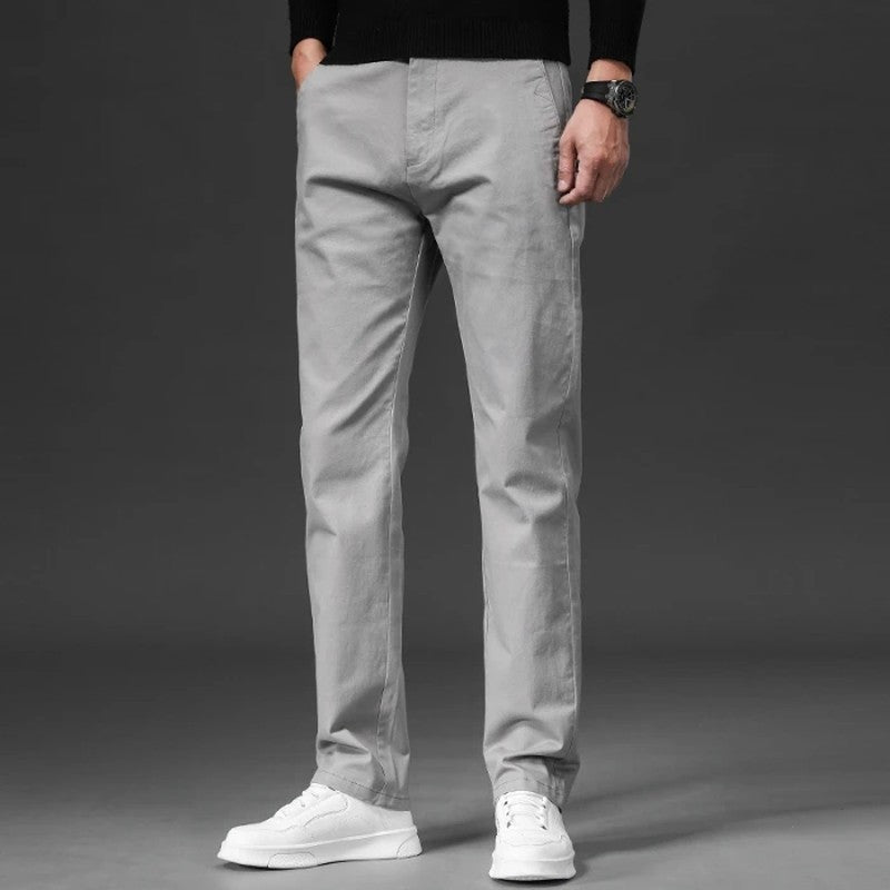 Avelle Relaxed Straight-Leg Cotton Chinos
