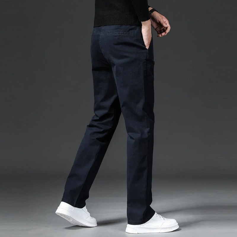 Avelle Relaxed Straight-Leg Cotton Chinos