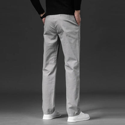 Avelle Relaxed Straight-Leg Cotton Chinos