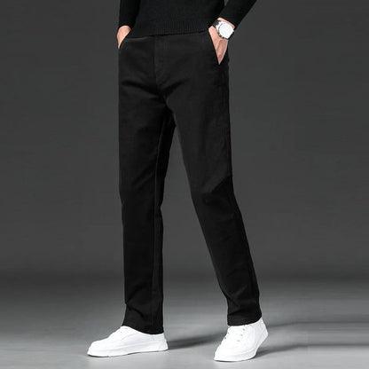Avelle Relaxed Straight-Leg Cotton Chinos