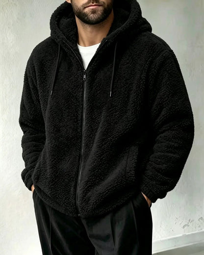 Calav Plush Hooded Zip Jacket