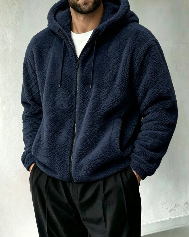 Calav Plush Hooded Zip Jacket