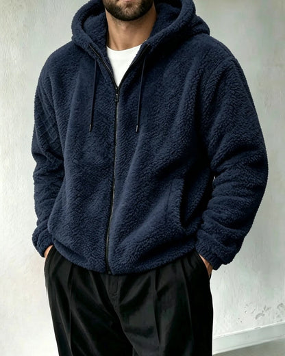 Calav Plush Hooded Zip Jacket