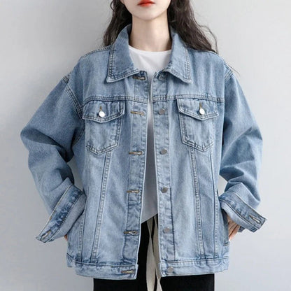 Calvessa Relaxed Light Wash Denim Jacket