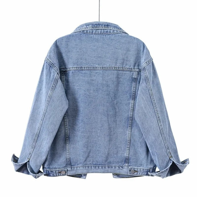 Calvessa Relaxed Light Wash Denim Jacket