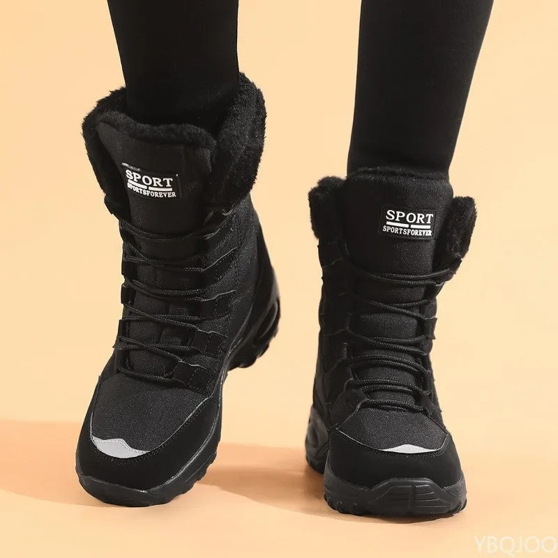 Camille Fleece Lined Winter Lace-Up Boots