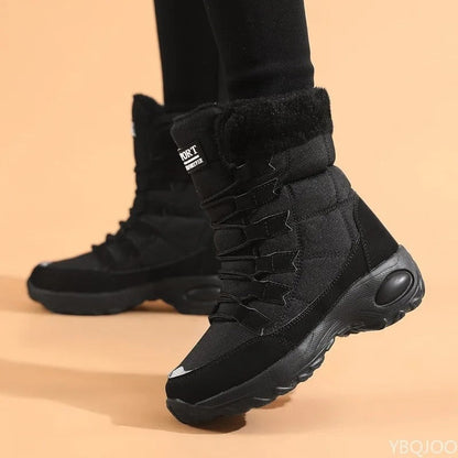 Camille Fleece Lined Winter Lace-Up Boots