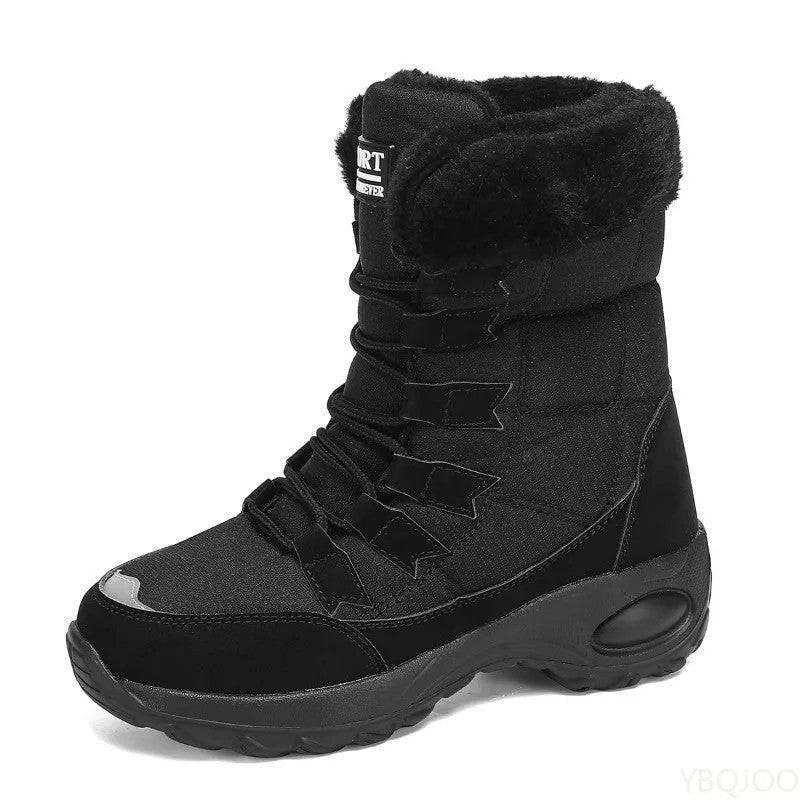 Camille Fleece Lined Winter Lace-Up Boots