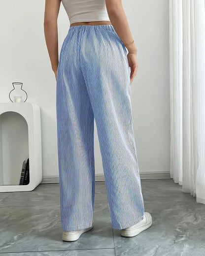 Carla Women's Relaxed Stripe Drawstring Pants