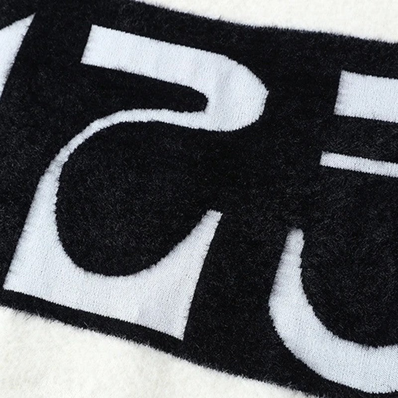 Castile Graphic Mock Neck Sweater