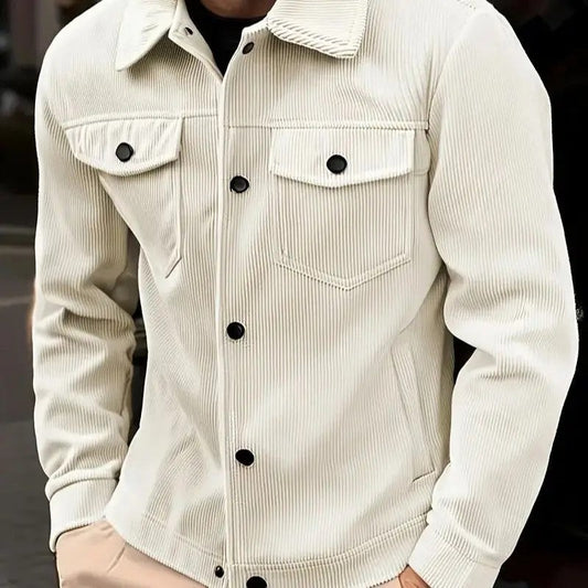 Cavion Corduroy Button-Up Trucker Jacket