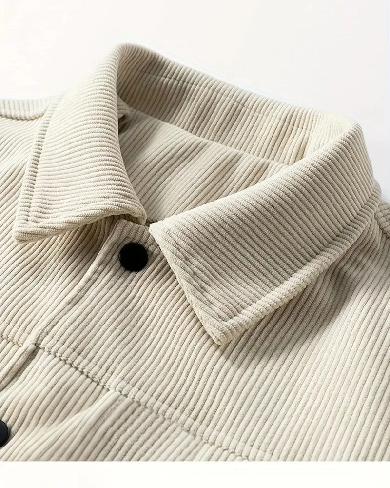 Cavion Corduroy Button-Up Trucker Jacket
