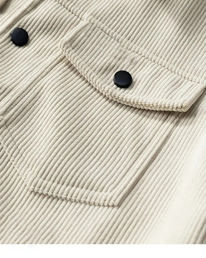Cavion Corduroy Button-Up Trucker Jacket