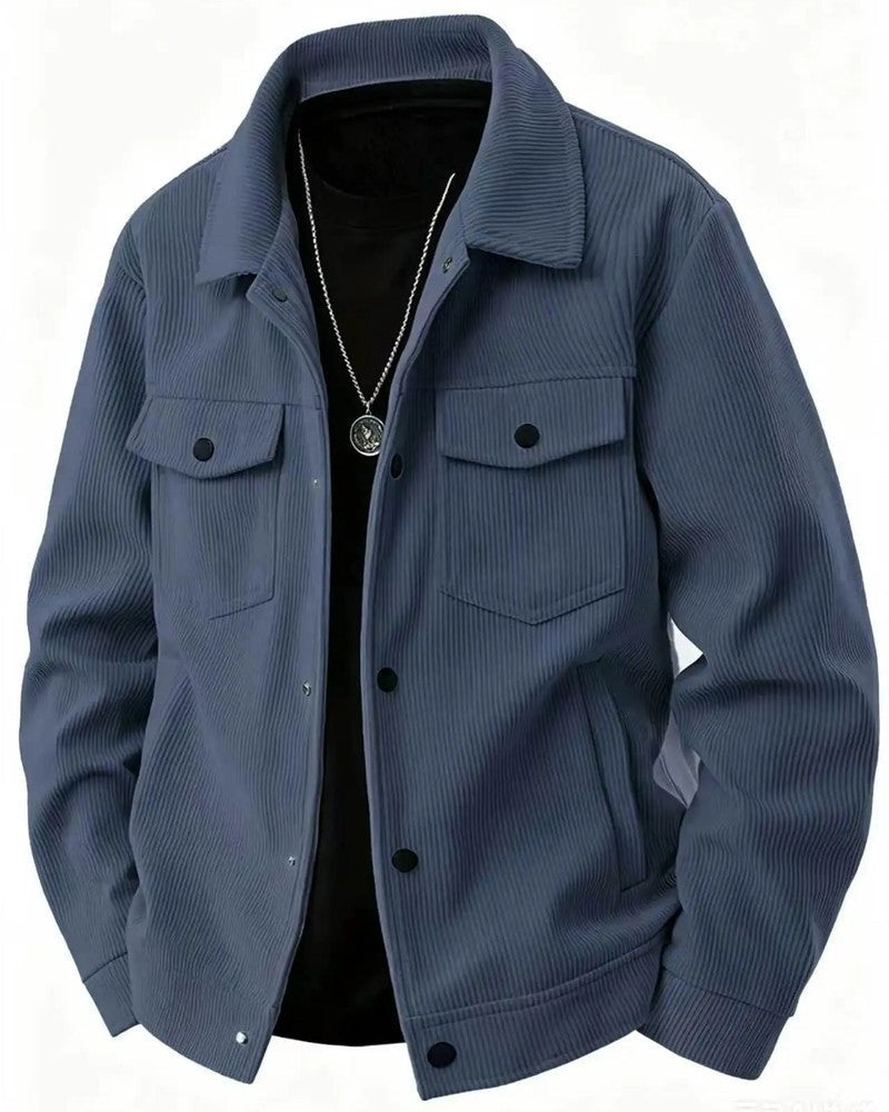 Cavion Corduroy Button-Up Trucker Jacket