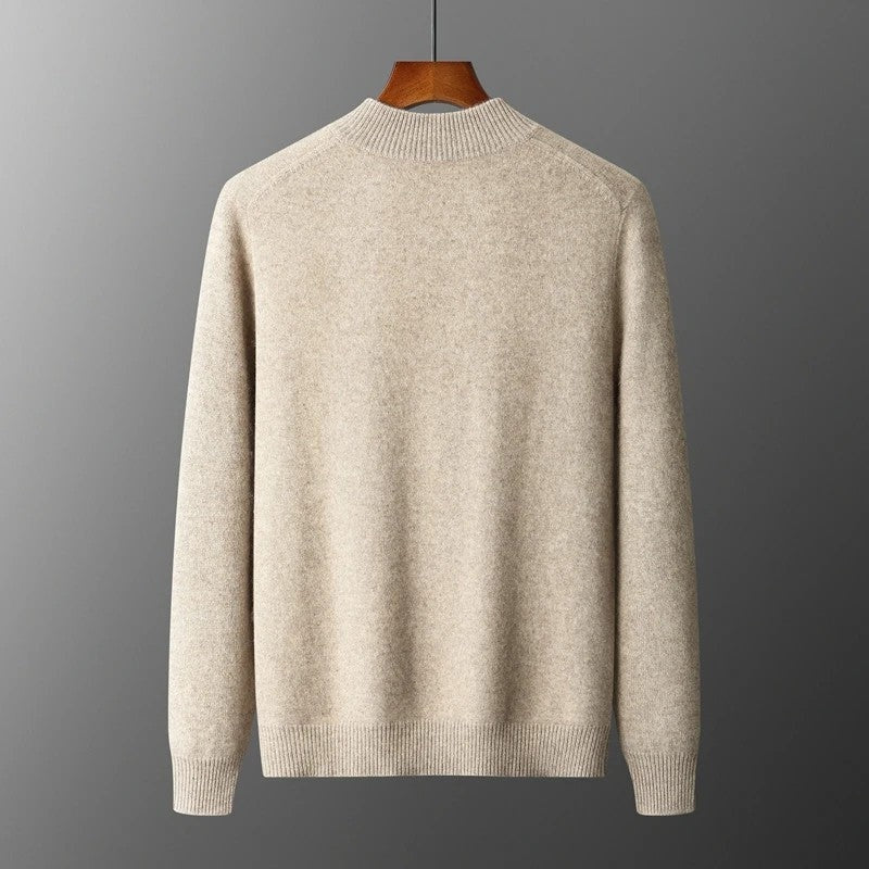 Cervano Ribbed Zip Knit Sweater