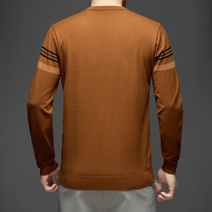 Christopher Men's Lightweight Stripe Crewneck Sweater