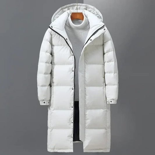 Corven Long Hooded Puffer Coat